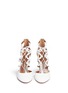 Front View - Click To Enlarge - AQUAZZURA - 'Holli' caged patent leather pumps