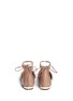 Back View - Click To Enlarge - AQUAZZURA - 'Christy' lace-up calfskin leather flats