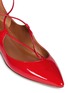 Detail View - Click To Enlarge - AQUAZZURA - 'Christy' lace-up patent leather flats
