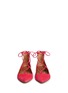 Figure View - Click To Enlarge - AQUAZZURA - 'Christy' lace-up suede flats