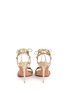 Back View - Click To Enlarge - AQUAZZURA - x Poppy Delevingne 'Midnight' metallic leather lace-up sandals