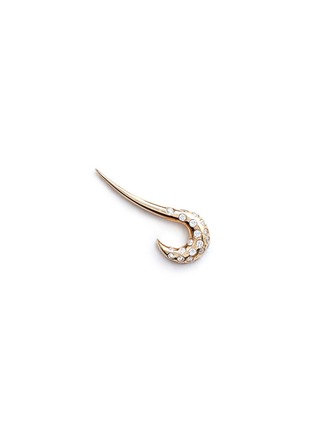 Main View - Click To Enlarge - MICHELLE CAMPBELL - 'Galaxy Curl' diamond 14k gold single climber earring