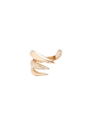 Main View - Click To Enlarge - MICHELLE CAMPBELL - Galaxy Thorn' diamond 14k gold open ring