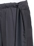 Detail View - Click To Enlarge - CÉDRIC CHARLIER - Gathered waist satin wide leg pants
