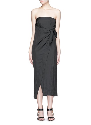Main View - Click To Enlarge - CÉDRIC CHARLIER - Wrap bow strapless dress