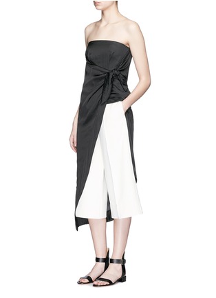 Figure View - Click To Enlarge - CÉDRIC CHARLIER - Wrap bow strapless dress