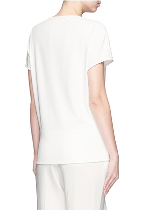 Back View - Click To Enlarge - CÉDRIC CHARLIER - Tie front crepe top