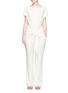 Figure View - Click To Enlarge - CÉDRIC CHARLIER - Tie front crepe top