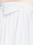 Detail View - Click To Enlarge - CÉDRIC CHARLIER - Gathered front cotton poplin strapless dress