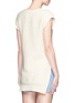 Back View - Click To Enlarge - CÉDRIC CHARLIER - Open side rope drawstring knit top