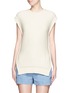 Main View - Click To Enlarge - CÉDRIC CHARLIER - Open side rope drawstring knit top