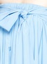 Detail View - Click To Enlarge - CÉDRIC CHARLIER - Gathered front cotton poplin strapless dress
