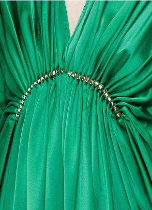 Detail View - Click To Enlarge - STELLA MCCARTNEY - 'Etta' beaded silk blend bell sleeve dress