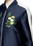 Detail View - Click To Enlarge - STELLA MCCARTNEY - 'Lorinda' floral embroidery cotton-silk bomber jacket