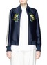 Main View - Click To Enlarge - STELLA MCCARTNEY - 'Lorinda' floral embroidery cotton-silk bomber jacket