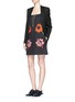 Figure View - Click To Enlarge - STELLA MCCARTNEY - 'Melissa' bonded flower print cotton dress