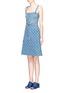 Figure View - Click To Enlarge - STELLA MCCARTNEY - Star embroidery button front denim dress