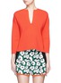 Main View - Click To Enlarge - STELLA MCCARTNEY - Plunge V-neck wool blend knit top