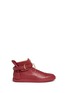 Main View - Click To Enlarge - BUSCEMI SHOES - '100MM' twist lock strap leather sneakers