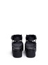 Back View - Click To Enlarge - ASH - 'Rocking' croc embossed leather platform sandals