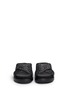 Front View - Click To Enlarge - ASH - 'Secret' glitter crisscross strap slide sandals