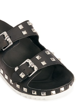 Detail View - Click To Enlarge - ASH - 'Utopia' stud leather slide sandals