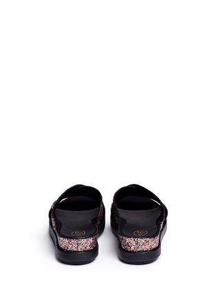 Back View - Click To Enlarge - ASH - 'Secret' glitter platform sandals