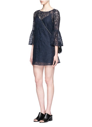 Figure View - Click To Enlarge - ELIZABETH AND JAMES - 'Glorietta' flare sleeve lace dress