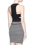 Back View - Click To Enlarge - T BY ALEXANDER WANG - Bandeau back ponte knit cropped top