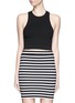 Main View - Click To Enlarge - T BY ALEXANDER WANG - Bandeau back ponte knit cropped top