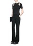 Figure View - Click To Enlarge - T BY ALEXANDER WANG - Cutout ponte knit top
