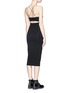 Back View - Click To Enlarge - T BY ALEXANDER WANG - Cutout back stretch knit tank dress