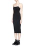 Front View - Click To Enlarge - T BY ALEXANDER WANG - Cutout back stretch knit tank dress