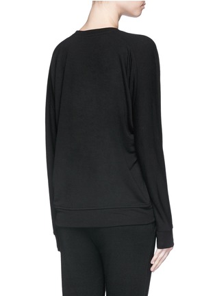 Back View - Click To Enlarge - T BY ALEXANDER WANG - Washed French terry sweatshirt