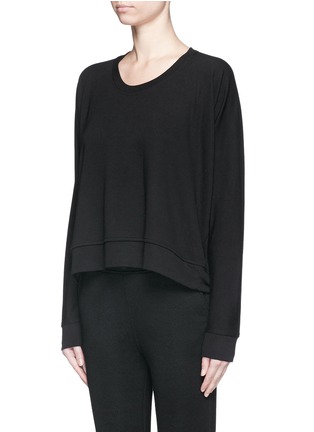 Front View - Click To Enlarge - T BY ALEXANDER WANG - Washed French terry sweatshirt