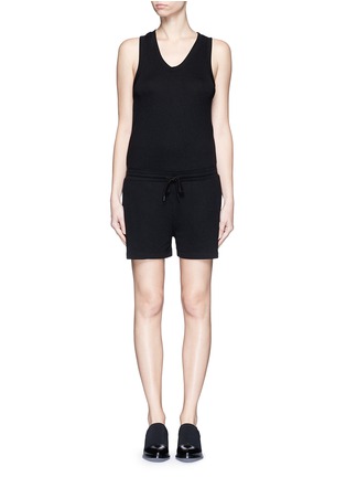 Main View - Click To Enlarge - T BY ALEXANDER WANG - Enzyme wash French terry romper