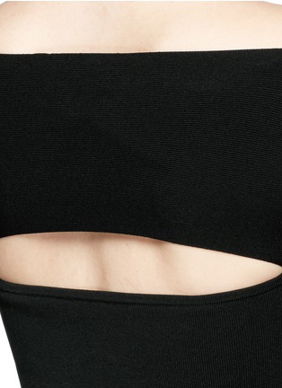 Detail View - Click To Enlarge - T BY ALEXANDER WANG - Slash stretch knit bandeau top