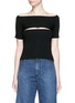 Main View - Click To Enlarge - T BY ALEXANDER WANG - Slash stretch knit bandeau top