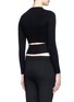 Back View - Click To Enlarge - T BY ALEXANDER WANG - Cutout back cropped wool sweater