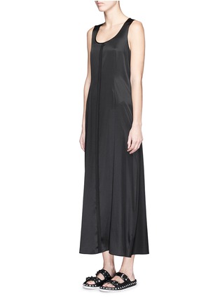 Front View - Click To Enlarge - T BY ALEXANDER WANG - Stretch silk twill tank dress