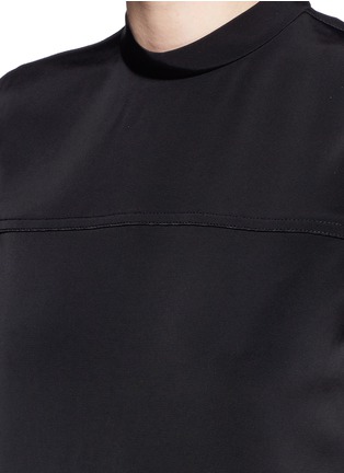 Detail View - Click To Enlarge - T BY ALEXANDER WANG - Band collar stretch faille dress
