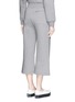 Back View - Click To Enlarge - T BY ALEXANDER WANG - Cotton fleece wide leg sweatpants