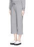 Front View - Click To Enlarge - T BY ALEXANDER WANG - Cotton fleece wide leg sweatpants