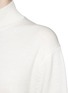 Detail View - Click To Enlarge - T BY ALEXANDER WANG - Cutout back Merino wool turtleneck sweater