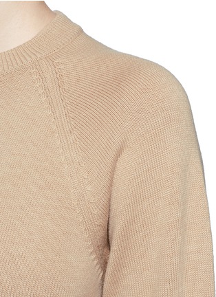 Detail View - Click To Enlarge - T BY ALEXANDER WANG - Cutout back Merino wool sweater