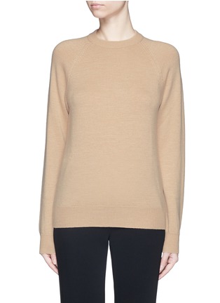 Main View - Click To Enlarge - T BY ALEXANDER WANG - Cutout back Merino wool sweater