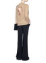 Figure View - Click To Enlarge - T BY ALEXANDER WANG - Cutout back Merino wool sweater
