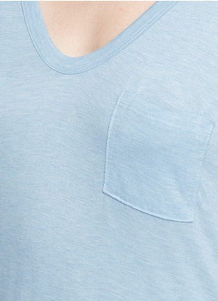 Detail View - Click To Enlarge - T BY ALEXANDER WANG - Slub jersey V-neck T-shirt