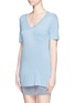 Front View - Click To Enlarge - T BY ALEXANDER WANG - Slub jersey V-neck T-shirt