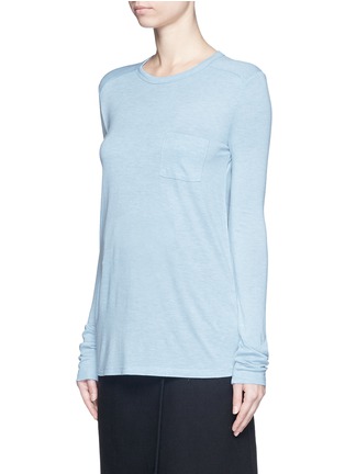 Front View - Click To Enlarge - T BY ALEXANDER WANG - Slub jersey long sleeve T-shirt